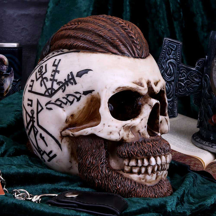 Nemesis Now Ragnar Skull 16cm Figurine Ivory, Resin