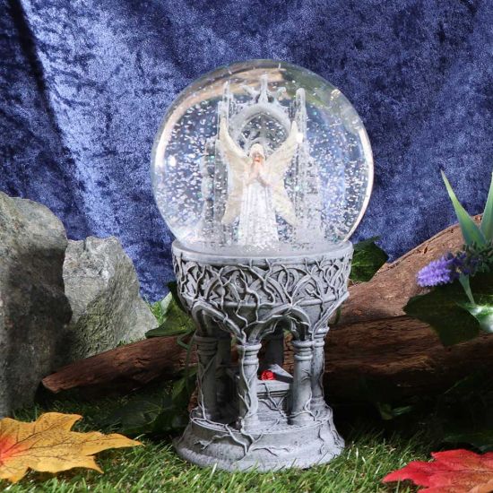 Nemesis Now Love Remains Snowglobe Anne Stokes 18.5cm, Resin, Glass, Water, Ivor