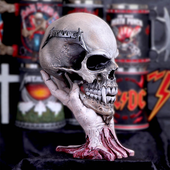 Nemesis Now Metallica Sad But True Skull 22cm, Resin, Taupe