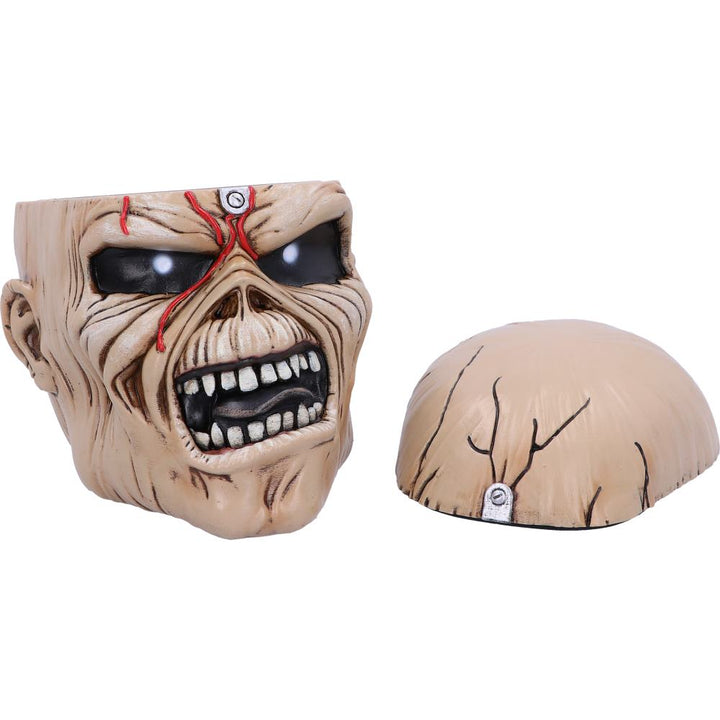 Nemesis Now Iron Maiden Eddie The Trooper Head Trinket Box, Polyresin, Beige, Einheitsgröße