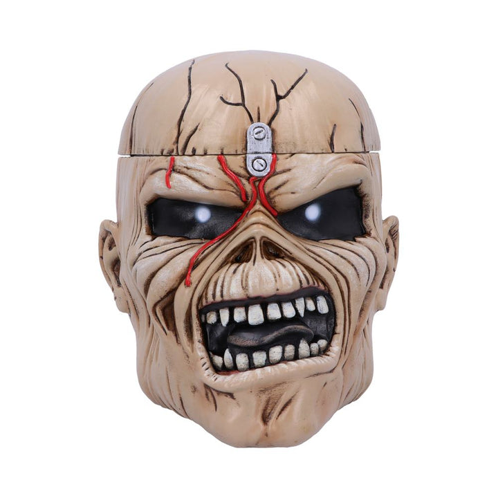 Nemesis Now Iron Maiden Eddie The Trooper Head Trinket Box, Polyresin, Beige, Einheitsgröße