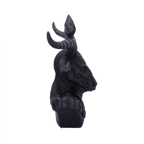 Nemesis Now Celestial Baphomet-Büste in Schwarz und Silber, Polyresin, 33 cm