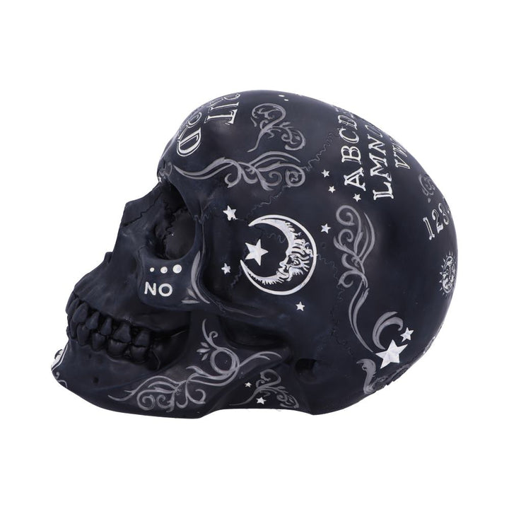 Nemesis Now Spirit Ouija Talking Board Skull Ornament, Black, 20cm