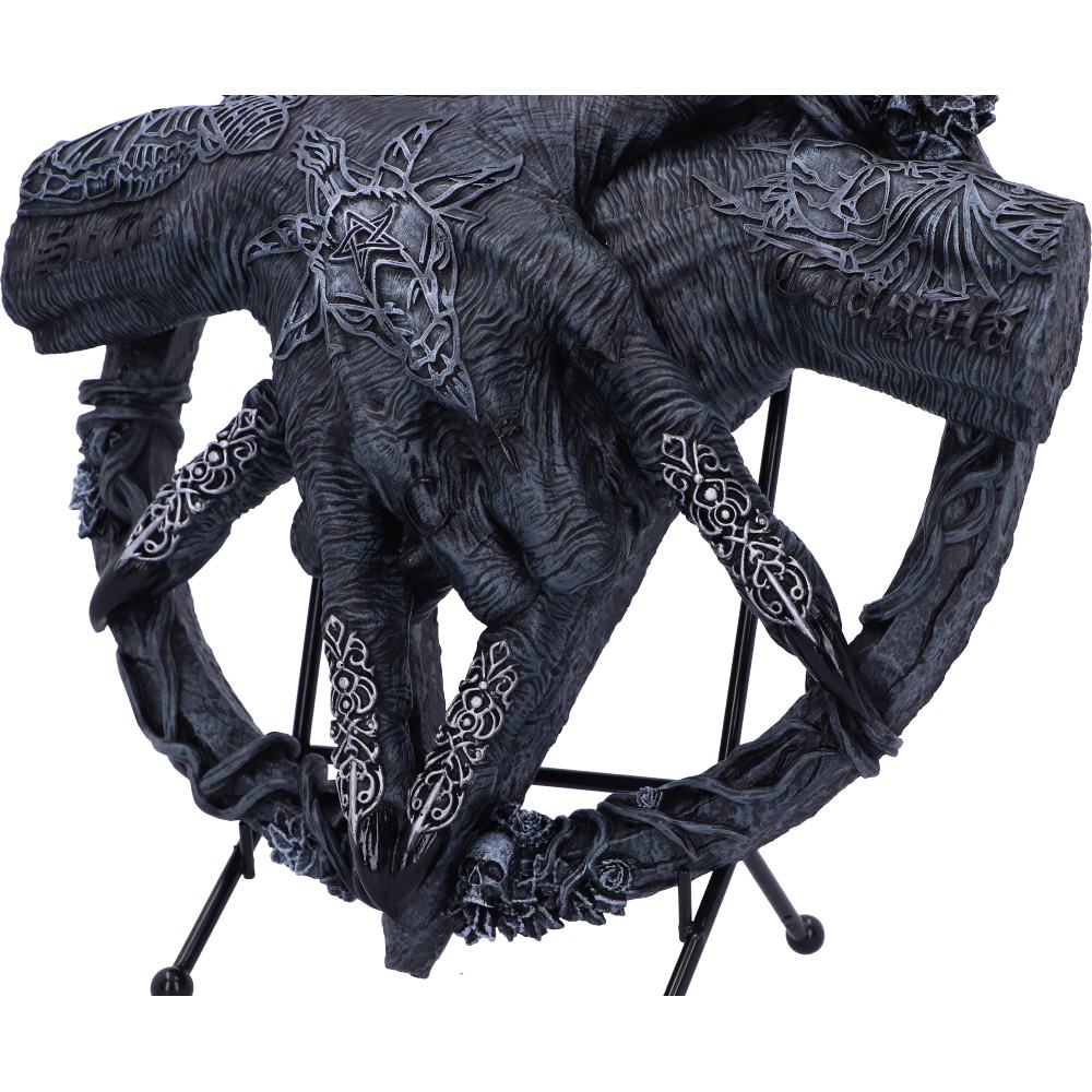 Nemesis Now Hold of Baphomet Hand freistehendes Schild, Schwarz, 24,5 cm