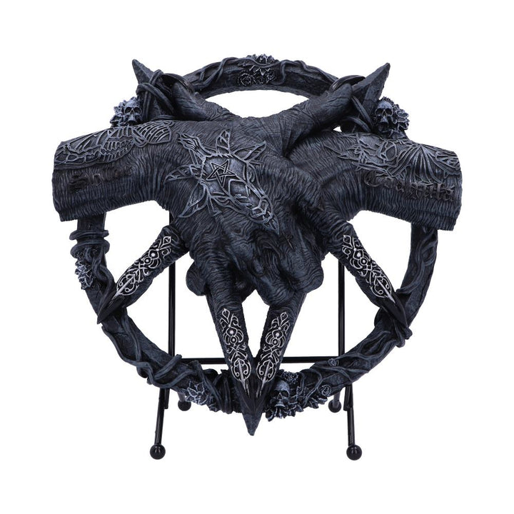 Nemesis Now Hold of Baphomet Hand freistehendes Schild, Schwarz, 24,5 cm