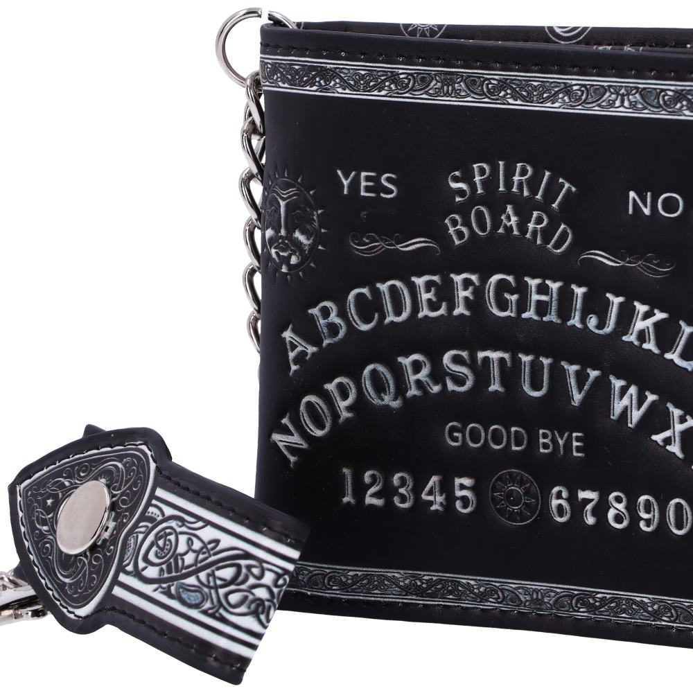 Nemesis Now Spirit Board geprägte Geldbörse Ouija-Geldbörse Schwarz 18,5 cm, 11 cm