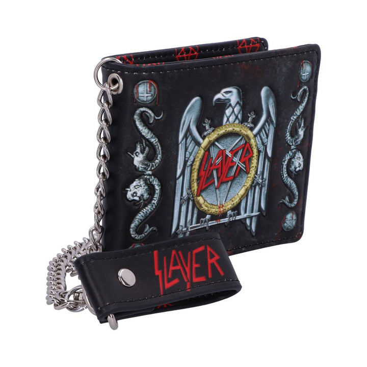 Nemesis Now Officially Licensed Slayer Eagle Logo Embossed Wallet Purse, Black, 11cm