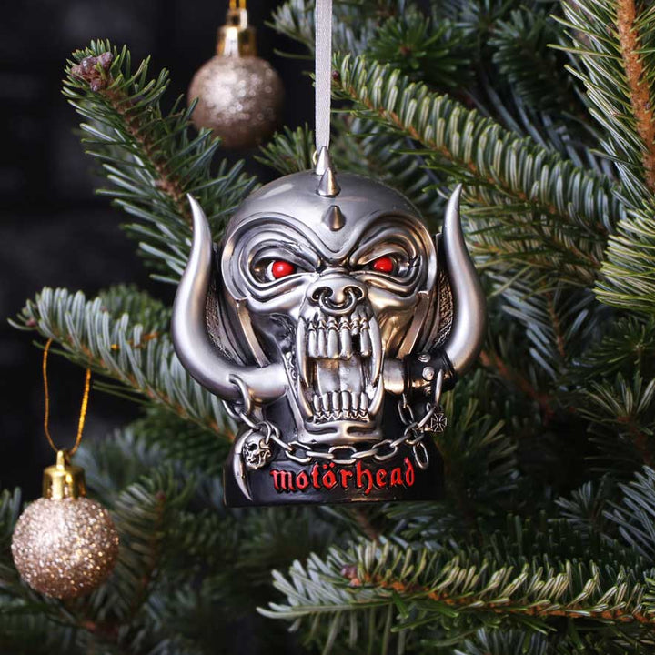 Nemesis Now offiziell lizenziertes Motörhead Warpig zum Aufhängen, festliches Deko-Ornament, Silber, 9 cm