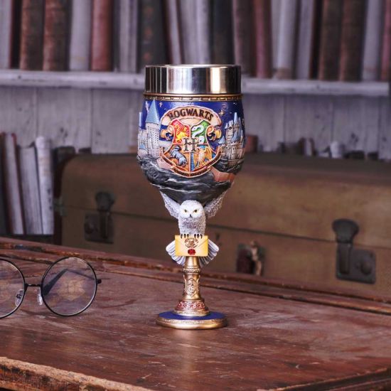 Nemesis Now Harry Potter Hogwarts School of Witchcraft and Wizardry Collectible Goblet, Blue, 19.5cm