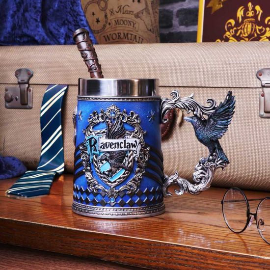 Nemesis Now Harry Potter Ravenclaw Hogwarts House Sammelkrug, Blau Silber, 15,5 cm