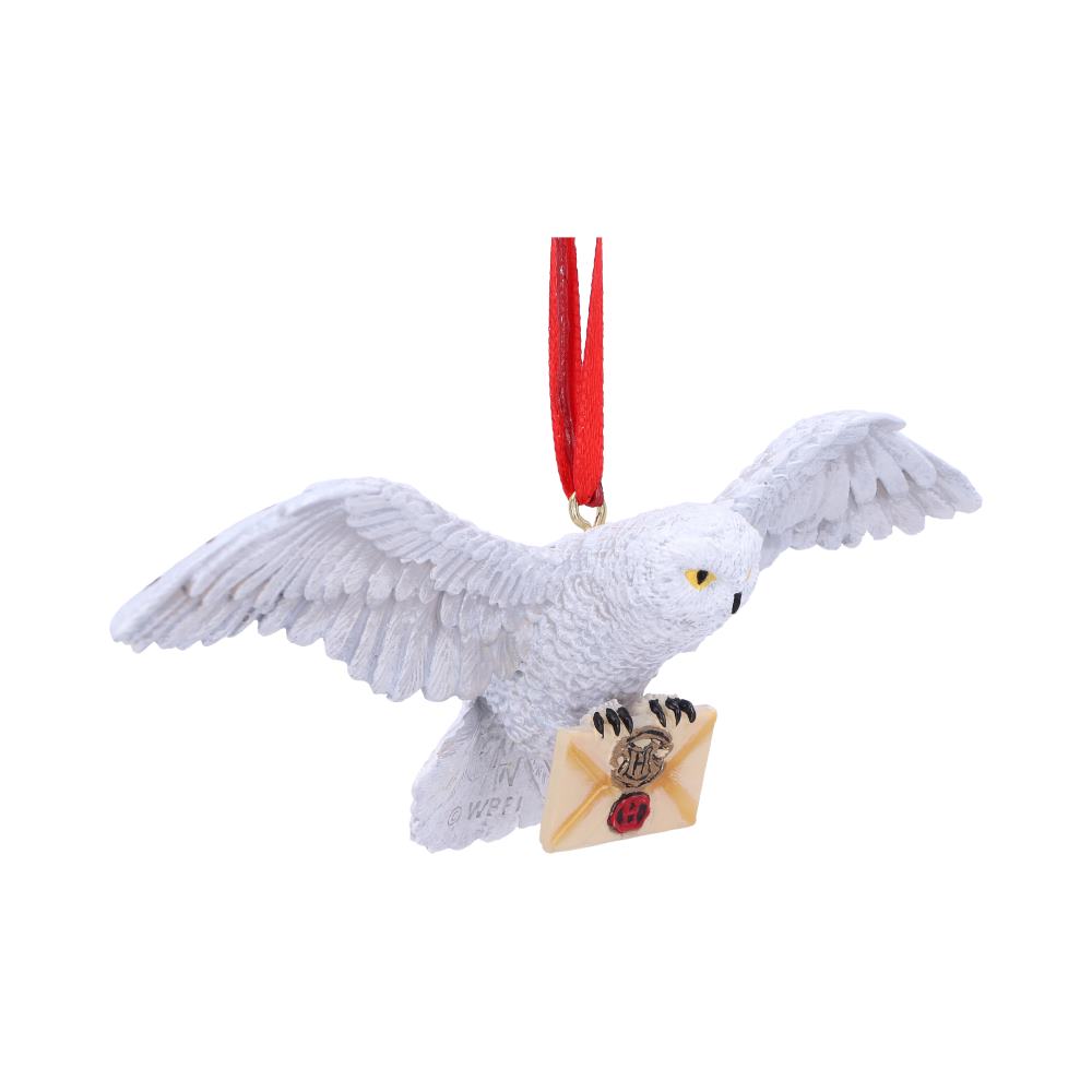 Nemesis Now Harry Potter Hedwig Hanging Ornament, Polyethylene Terephthalate, White, 13cm