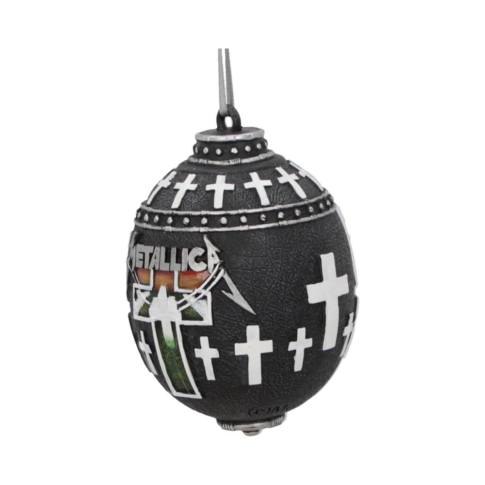 Nemesis Now Officially Licensed Metallica Master of Puppets Album Hanging Ornament, Black, 10cm