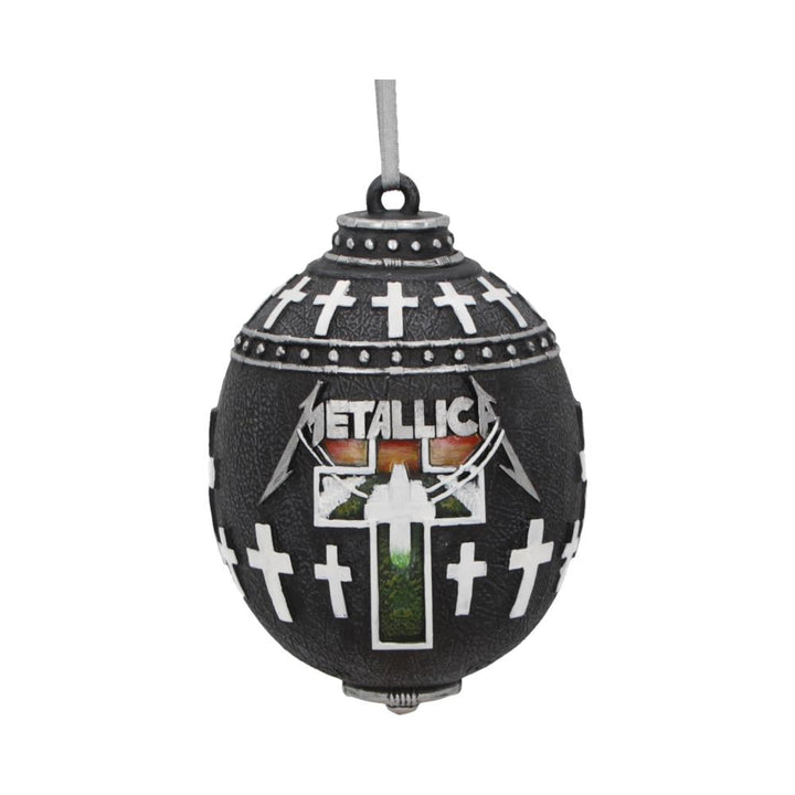 Nemesis Now Officially Licensed Metallica Master of Puppets Album Hanging Ornament, Black, 10cm