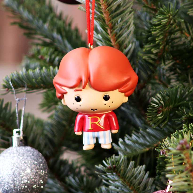 Nemesis Now Harry Potter Ron Hanging Ornament, Red, 7.5cm