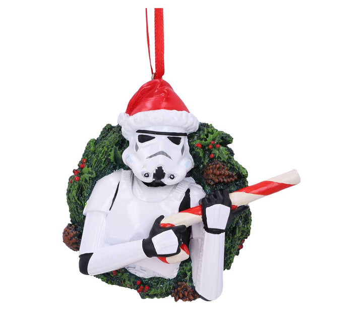 Nemesis Now Stormtrooper Wreath Hanging Ornament 9cm, White (B5695U1)