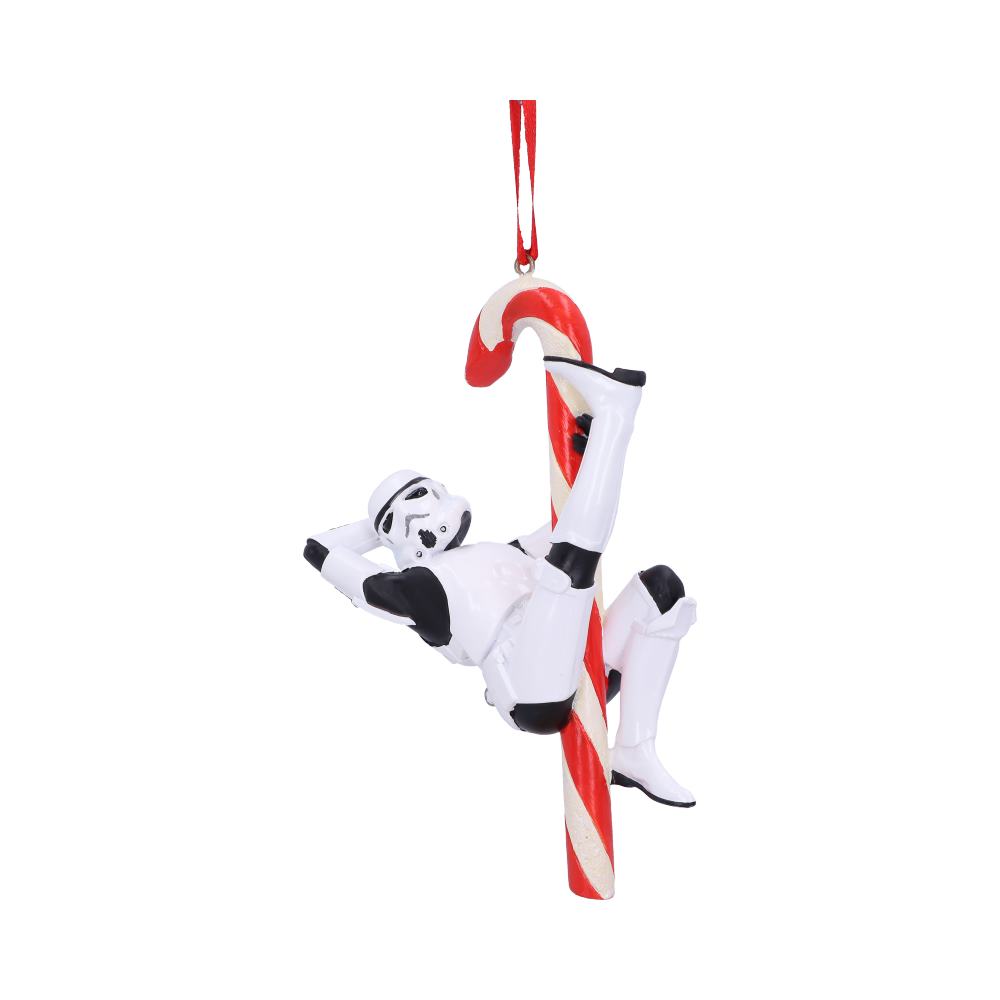 Nemesis Now Stormtrooper Candy Cane Hanging Ornament in Red and White Resin 5