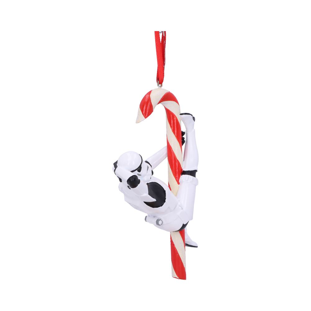 Nemesis Now Stormtrooper Candy Cane Hanging Ornament in Red and White Resin 7