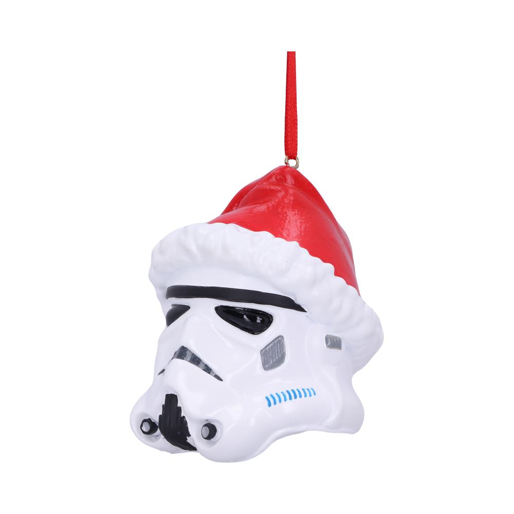 Nemesis Now Stormtrooper Santa Hat Hanging Ornament 8.3cm, White