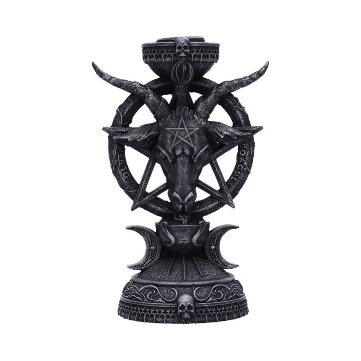 Nemesis Now Light of Baphomet Kerzenhalter 15,5 cm, Schwarz