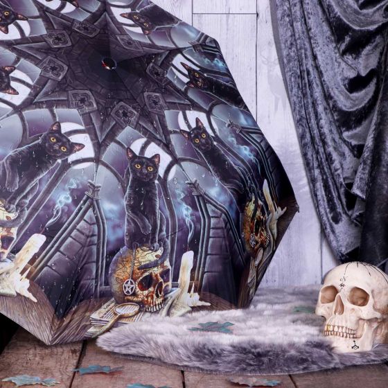 Nemesis Now Spirits of Salem Umbrella (LP), Black, 55cm