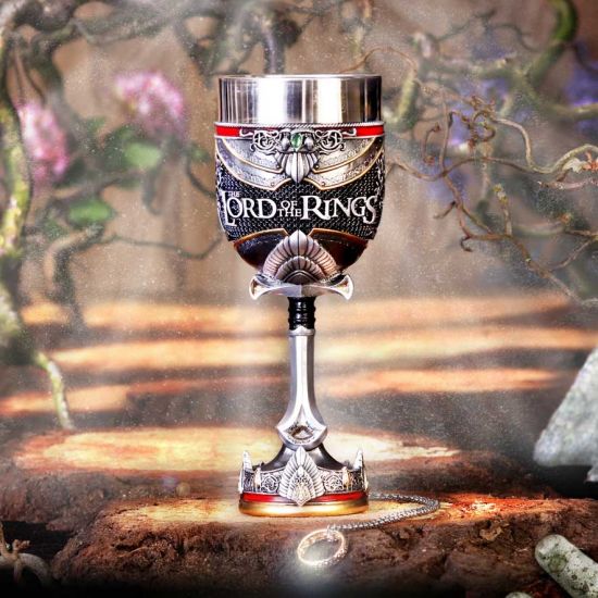 Nemesis Now Officially Licensed Lord of The Rings Aragorn Goblet, Silver, 19.5cm