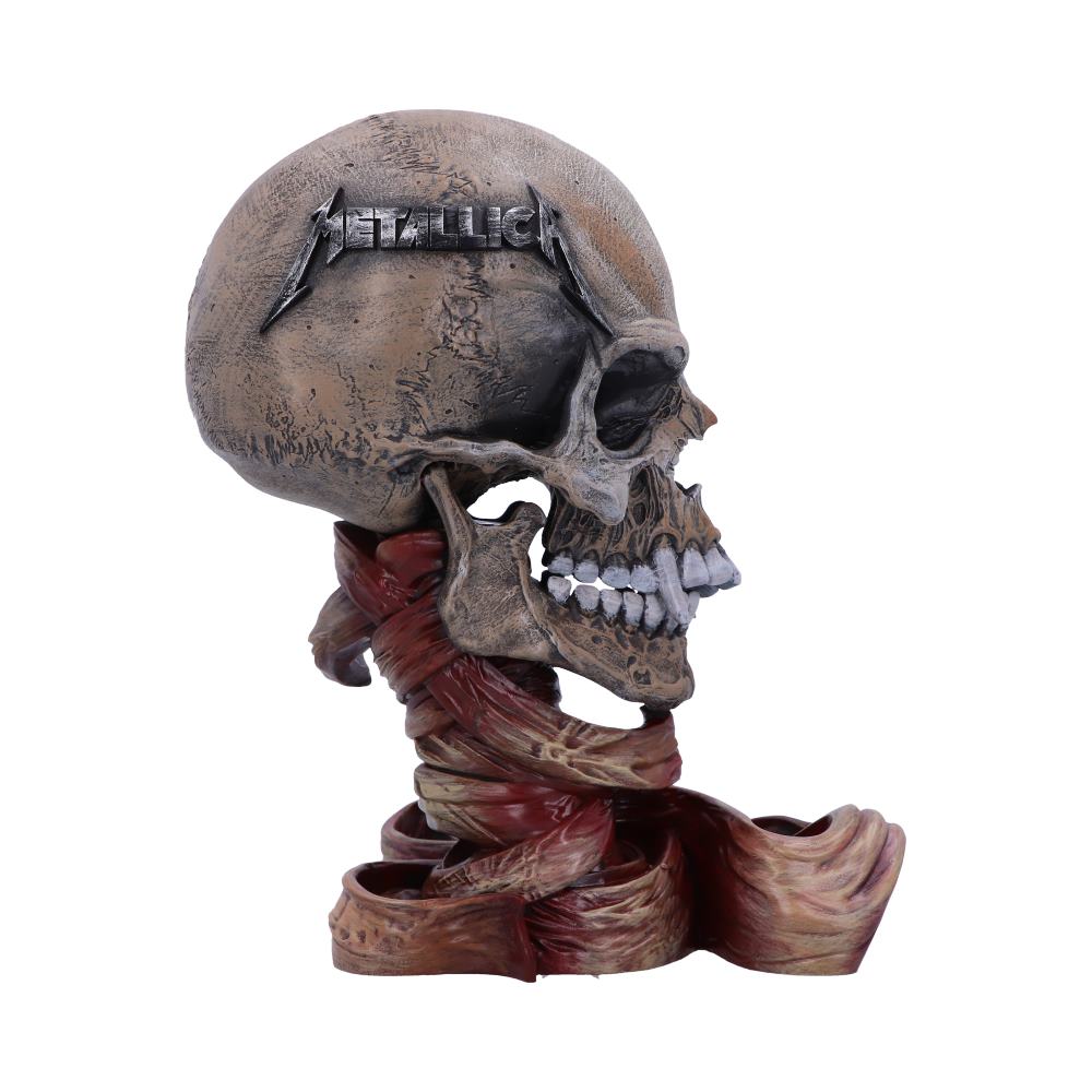 Nemesis Now offiziell lizenzierter Metallica Pushead Skull 23,5 cm, Creme