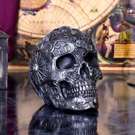 Nemesis Now Baphomet's Worship Skull, grau, 19,5 cm