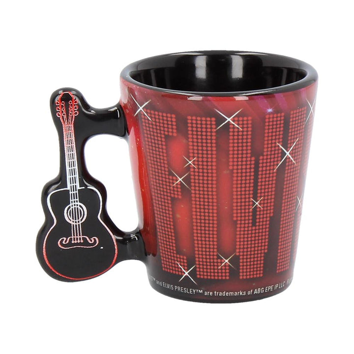 Nemesis Now C3625J7 Espresso Cup Elvis '68 3oz, Resin w/Stainless Steel, Red