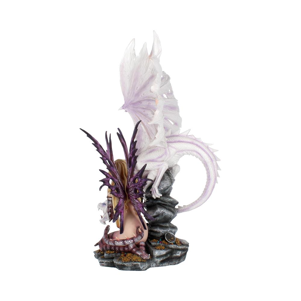 Nemesis Now Aarya Drachenwächterfigur, 42 cm, Weiß