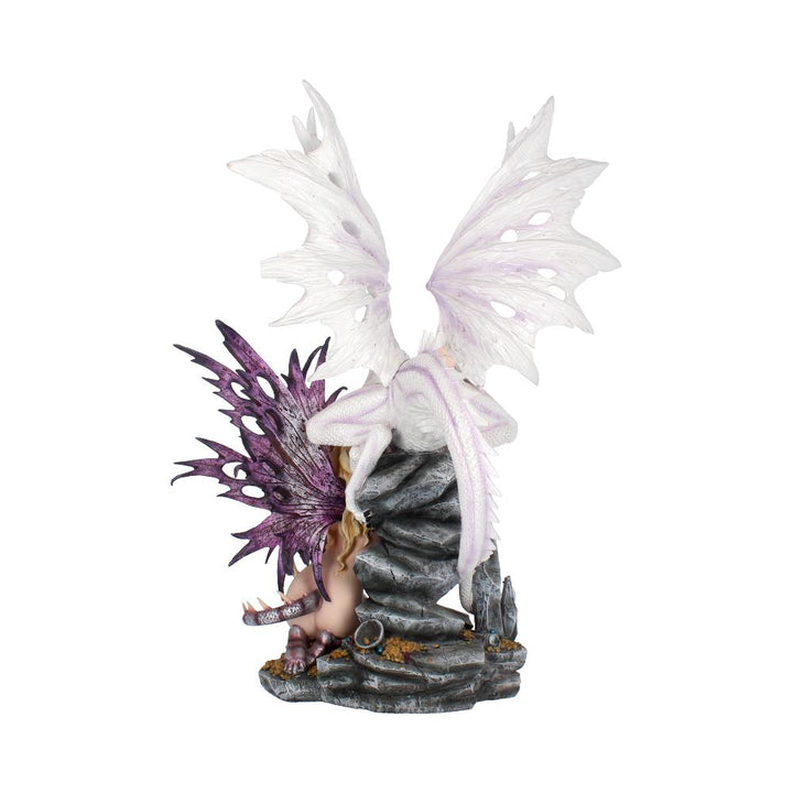 Nemesis Now Aarya Drachenwächterfigur, 42 cm, Weiß