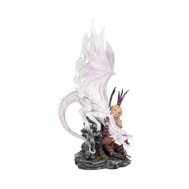 Nemesis Now Aarya Drachenwächterfigur, 42 cm, Weiß