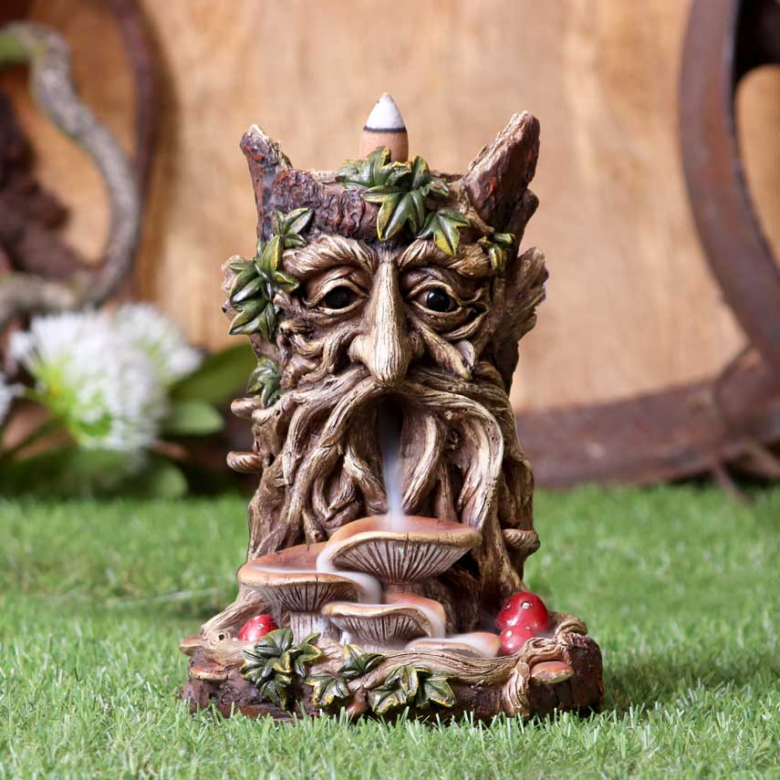 Nemesis Now Wisest Dryad Tree Spirit Green Man Rückfluss-Räuchergefäß