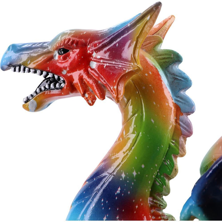 Nemesis Now Mehrfarbige Regenbogen-Drachen-Ornamentfigur, Polyresin, 30 cm