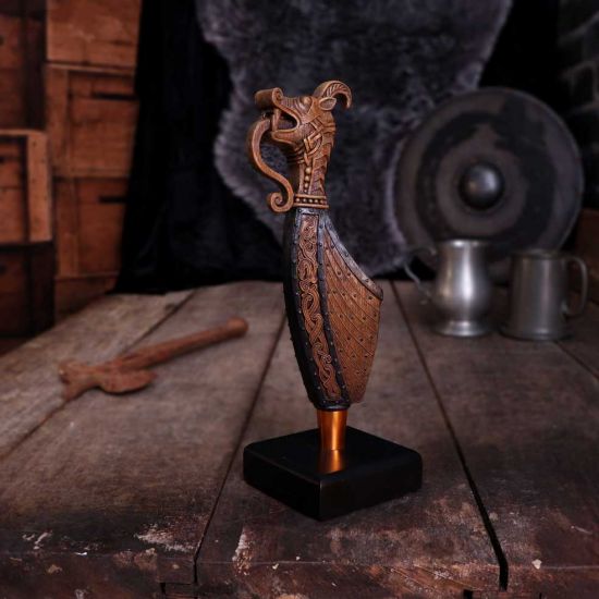 Nemesis Now Danegeld Viking Range – Drakkar-Langschifffigur in Bronze