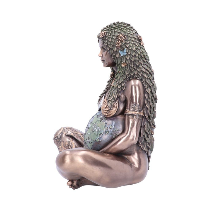 Nemesis Now Ethereal Mother Earth Gaia Art Statue Figur, Polyresin, Bronze, 30 cm