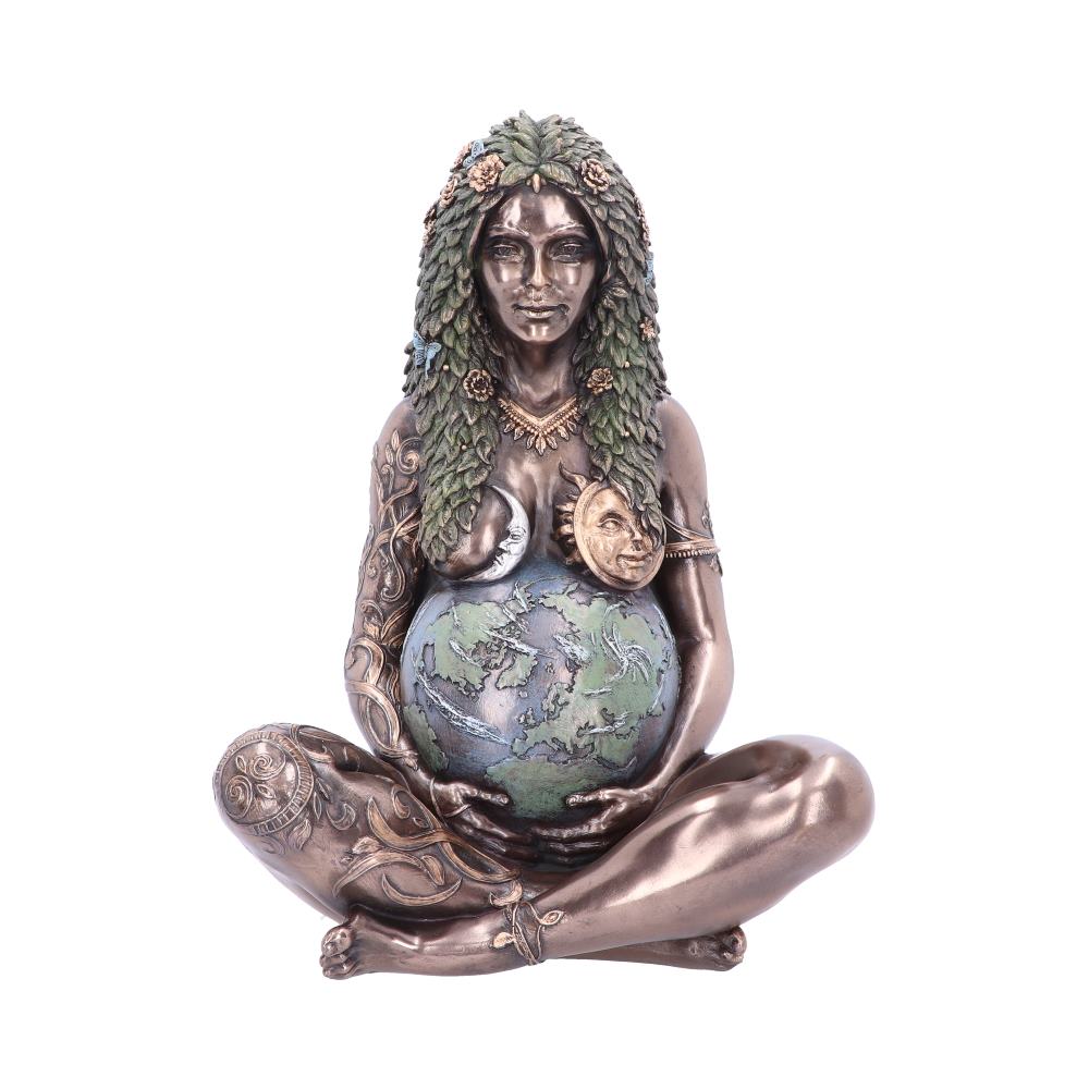 Nemesis Now Ethereal Mother Earth Gaia Art Statue Figur, Polyresin, Bronze, 30 cm