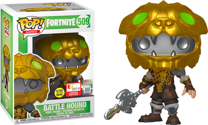 Fortnite Battle Hound GiTD E3 Exclusive Funko Pop! Vinile #509