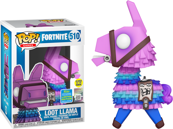 Fortnite Loot Llama GiTD SDCC Exclusive Funko 39579 Pop ! Vinyle #510