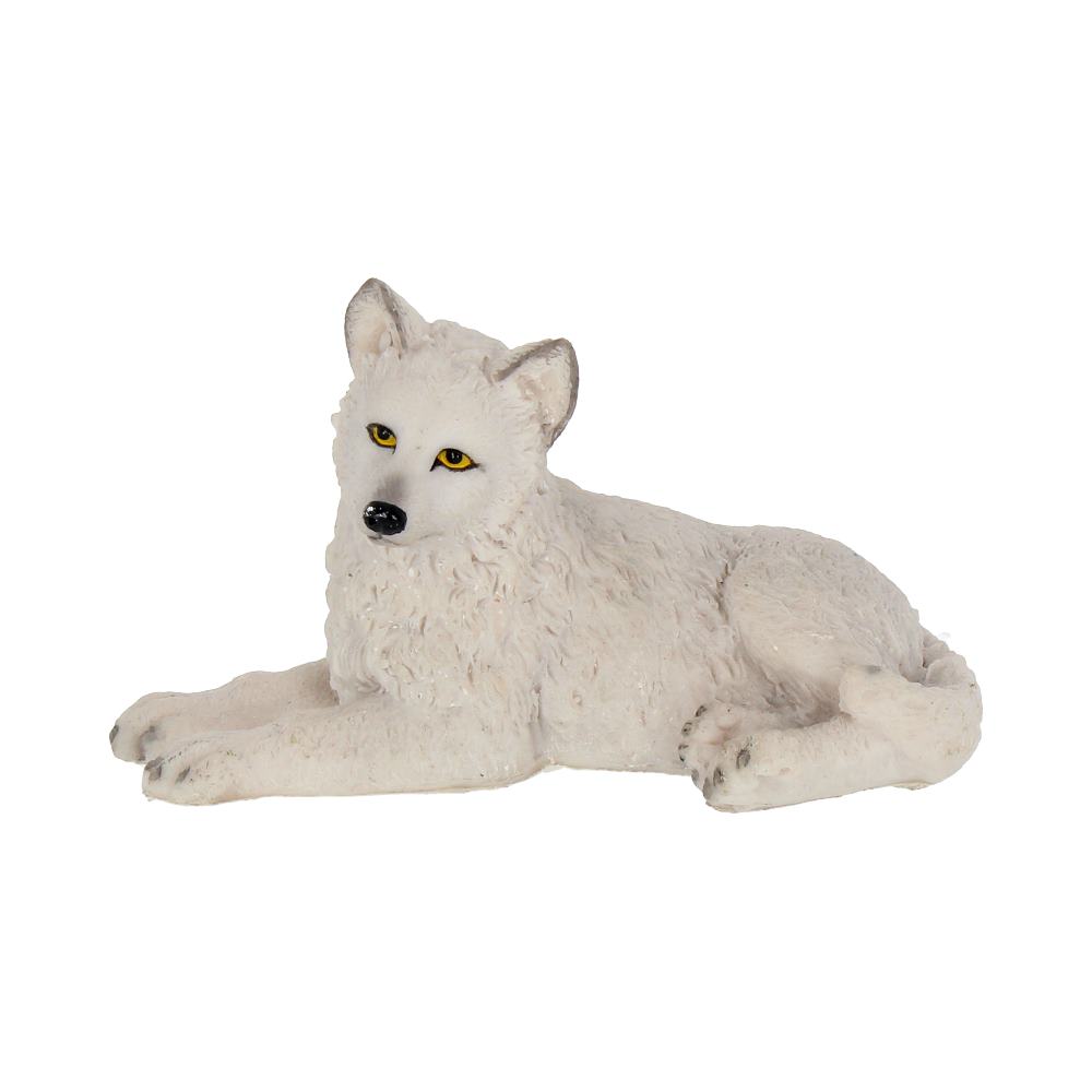Nemesis Now Winter Wolf Pup Figurine 12cm White