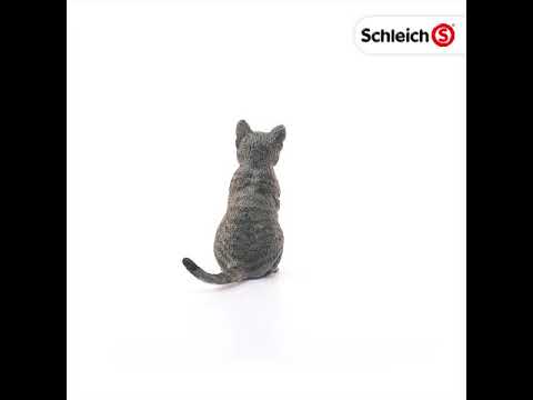 Schleich Katze sitzend Spielzeugfigur