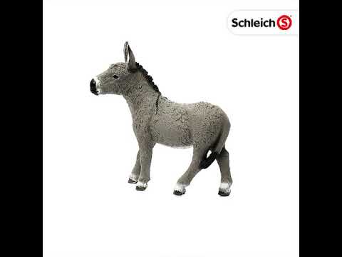 Schleich 13772 - Esel, Tier Spielfigur (Duitse versie)