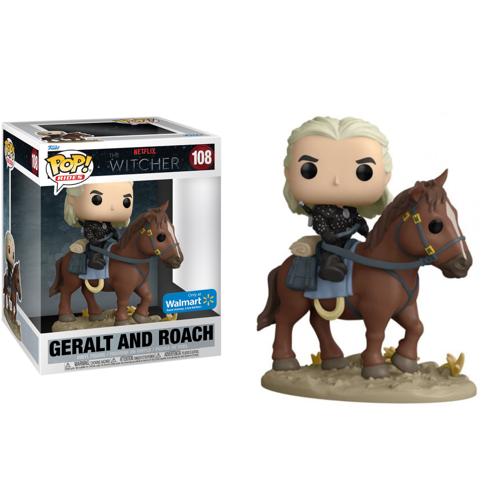 Netflix The Witcher Geralt &amp; Roach Exklusiver Funko 58902 Pop! Vinyl Nr. 108