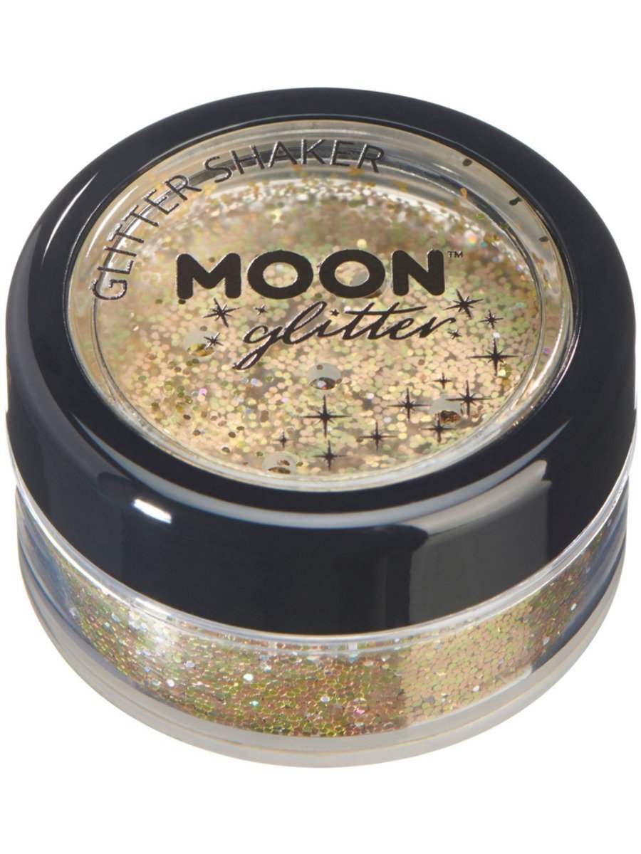 Smiffys Moon Glitter Holografische Glitter Shakers - Goud - 5g