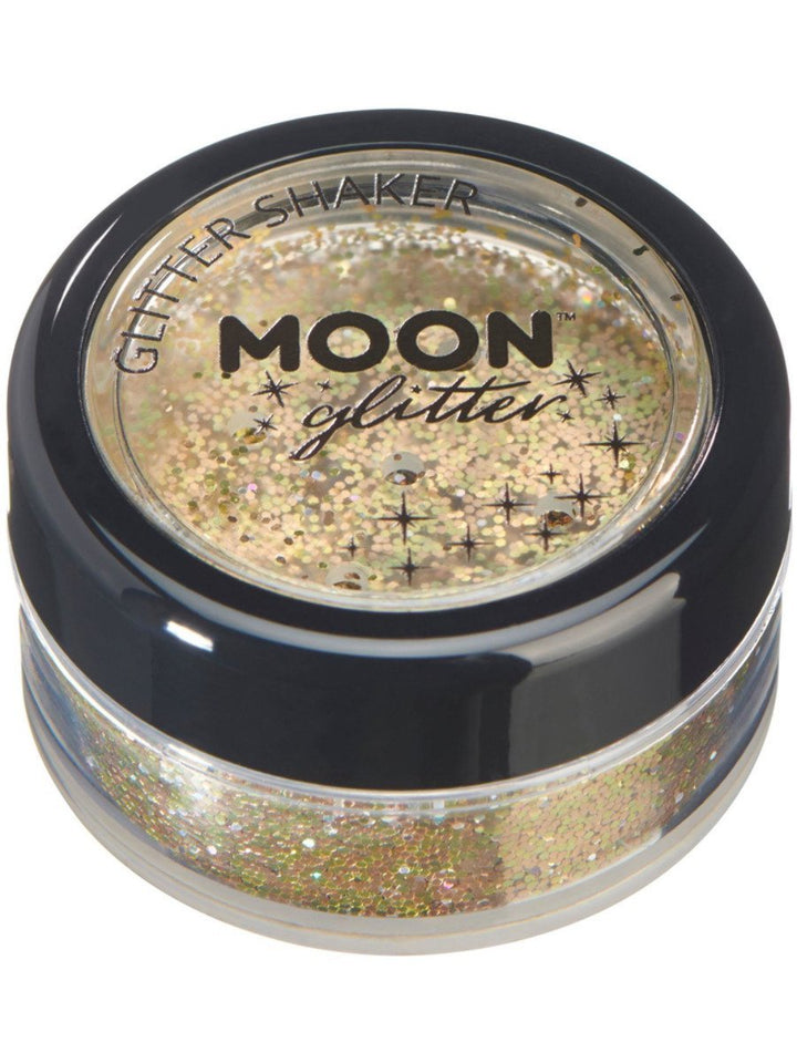 Smiffys Moon Glitter Holographic Glitter Shakers - Or - 5g