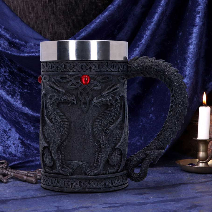 Nemesis Now NEM3731 Black Wing Tankard Mug 18cm Black