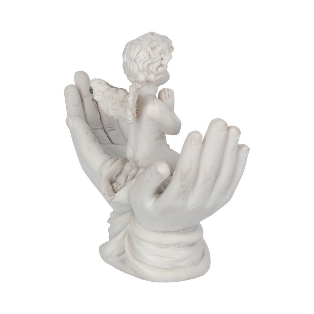 Nemesis Now Raised To Heaven Cherub Figurine - White Resin Angel Statue NEM3997 5
