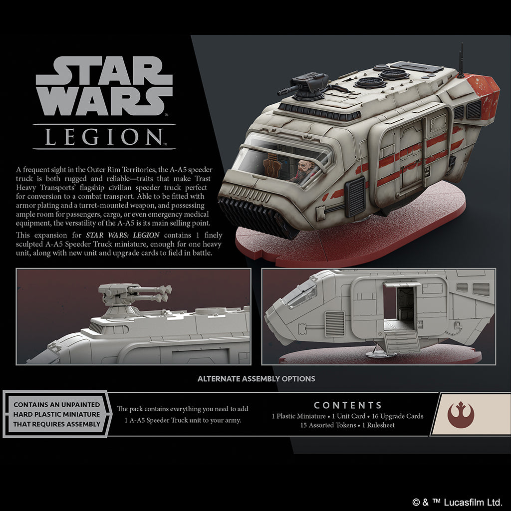 Atomare Massenspiele | Star Wars Legion: Rebel-Erweiterungen: Erweiterung der A-A5-Speeder-Truck-Einheit
