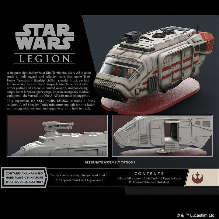 Atomare Massenspiele | Star Wars Legion: Rebel-Erweiterungen: Erweiterung der A-A5-Speeder-Truck-Einheit