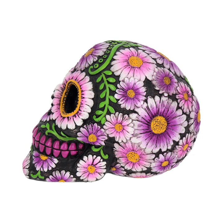 Nemesis Now Sugar Petal Skull 14.5cm, resin, Pale Pink