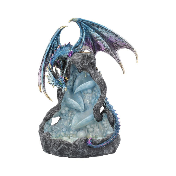 Nemesis Now Dragons Intrigue Backflow-Räuchergefäß, 21,5 cm, blau